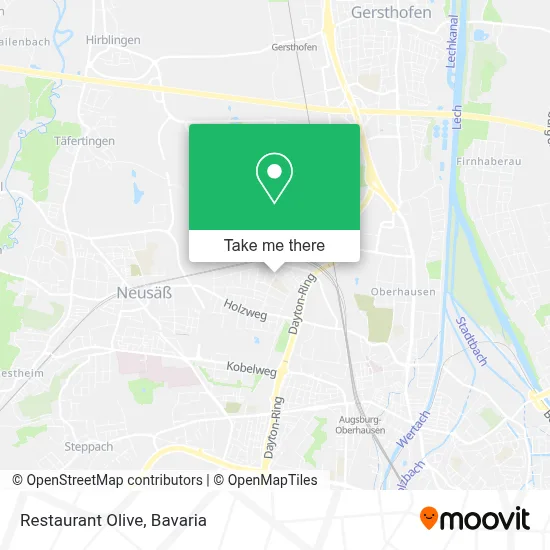 Restaurant Olive map