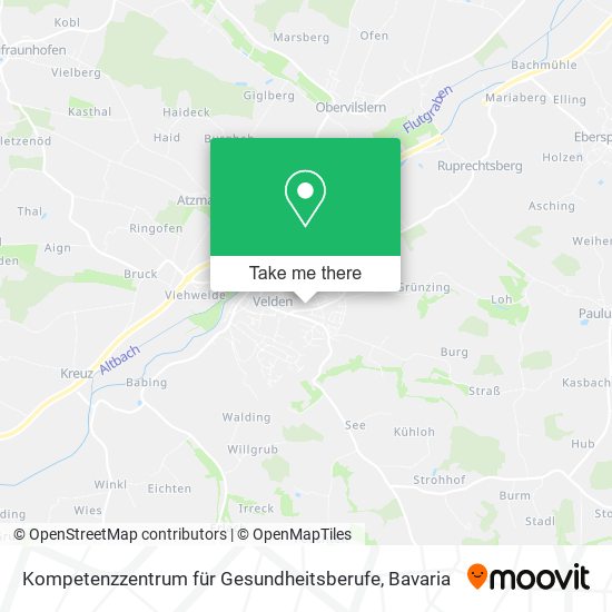 Kompetenzzentrum für Gesundheitsberufe map