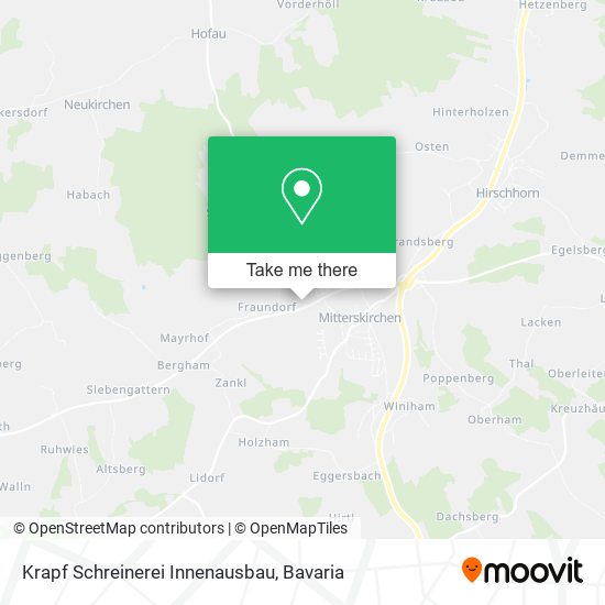 Krapf Schreinerei Innenausbau map