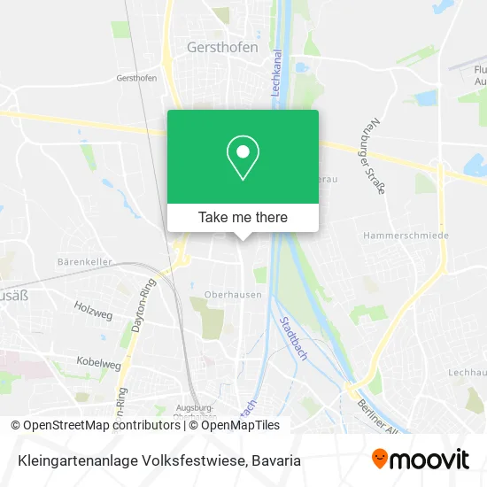 Карта Kleingartenanlage Volksfestwiese