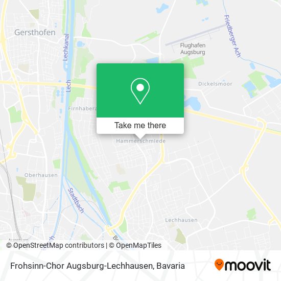 Frohsinn-Chor Augsburg-Lechhausen map