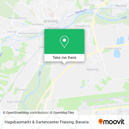 Карта Hagebaumarkt & Gartencenter Freising