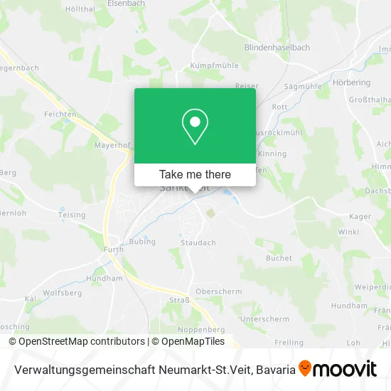 Карта Verwaltungsgemeinschaft Neumarkt-St.Veit
