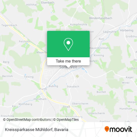 Kreissparkasse Mühldorf map
