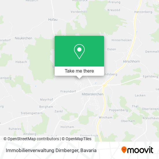 Immobilienverwaltung Dirnberger map