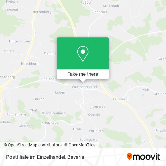 Postfiliale im Einzelhandel map