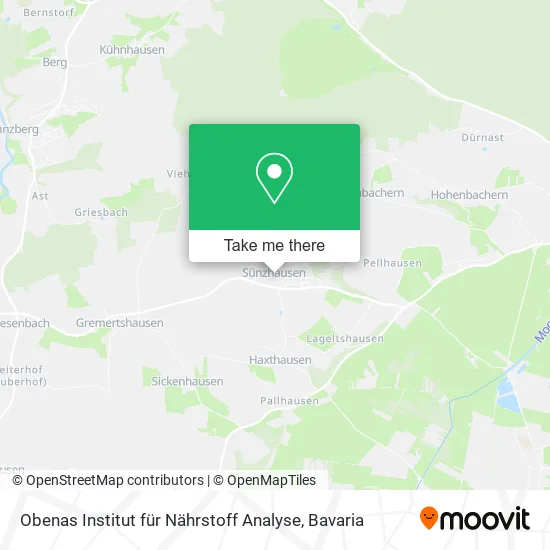 Карта Obenas Institut für Nährstoff Analyse