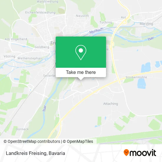 Карта Landkreis Freising