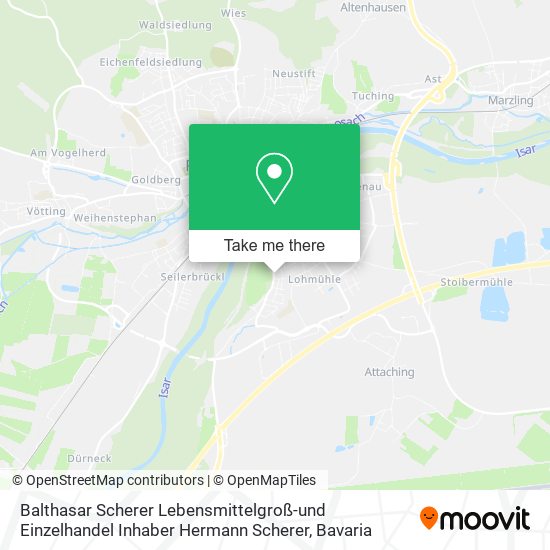 Balthasar Scherer Lebensmittelgroß-und Einzelhandel Inhaber Hermann Scherer map