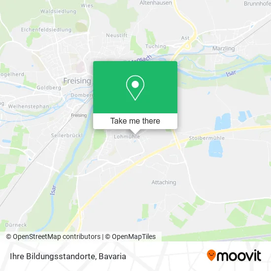 Карта Ihre Bildungsstandorte