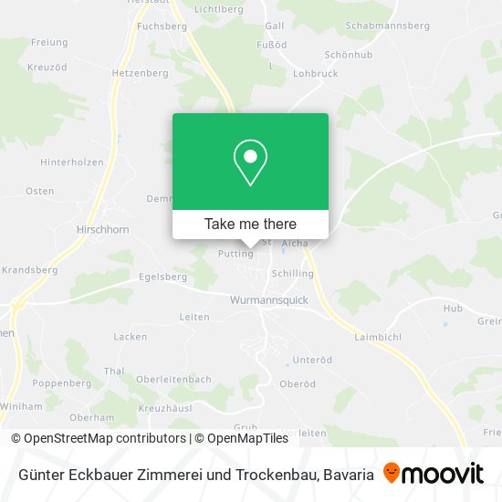 Günter Eckbauer Zimmerei und Trockenbau map