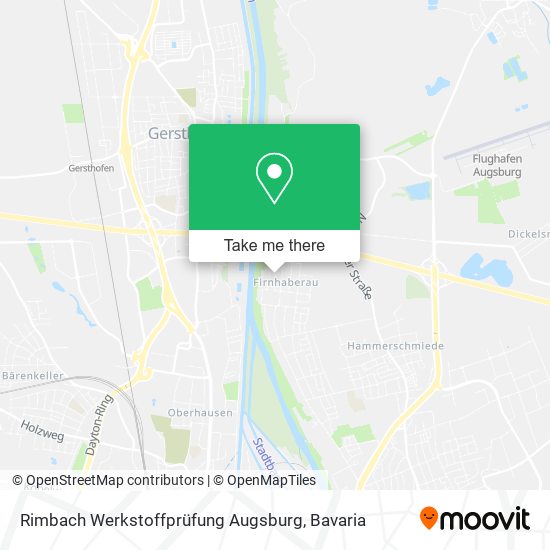 Rimbach Werkstoffprüfung Augsburg map