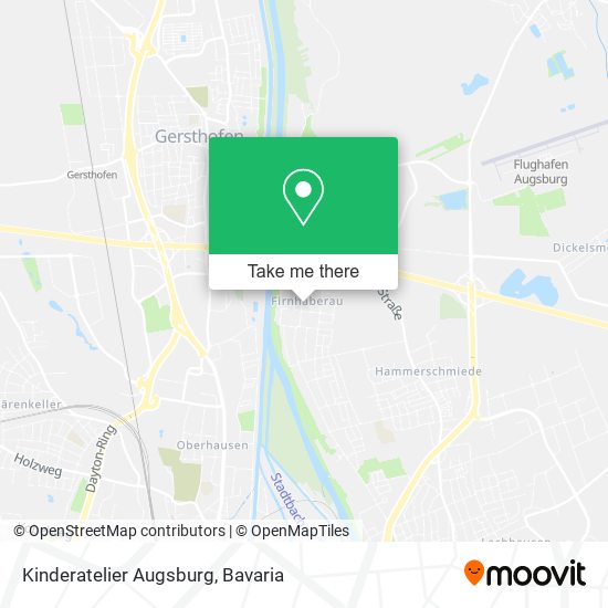 Kinderatelier Augsburg map