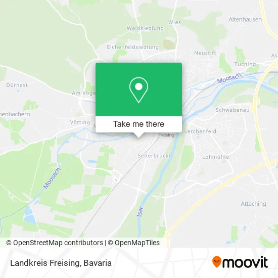 Карта Landkreis Freising