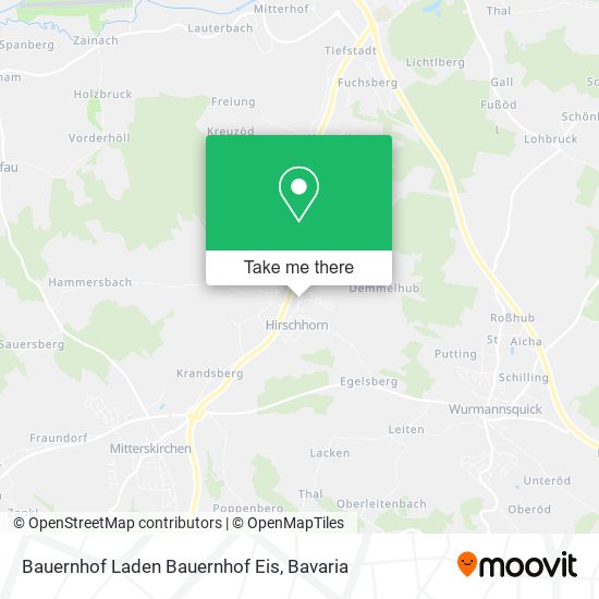 Bauernhof Laden Bauernhof Eis map