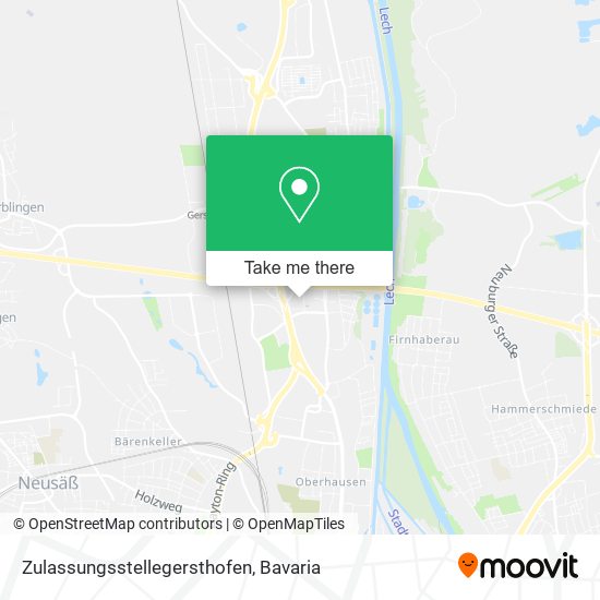 Zulassungsstellegersthofen map