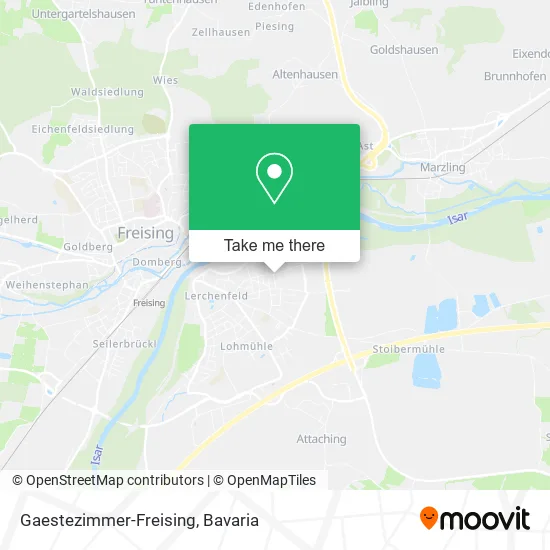Карта Gaestezimmer-Freising