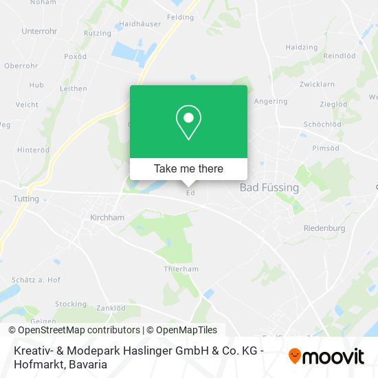 Kreativ- & Modepark Haslinger GmbH & Co. KG - Hofmarkt map