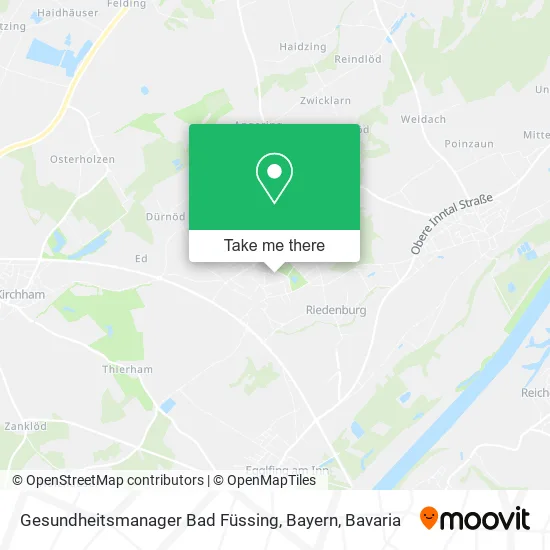 Карта Gesundheitsmanager Bad Füssing, Bayern