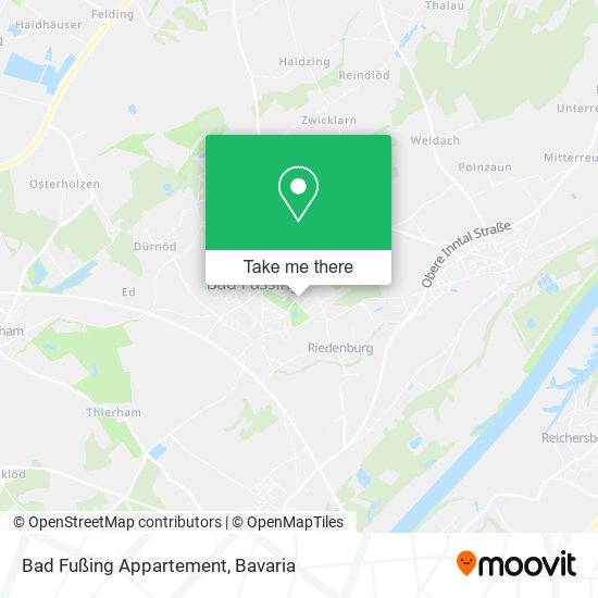 Bad Fußing Appartement map