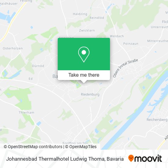 Johannesbad Thermalhotel Ludwig Thoma map