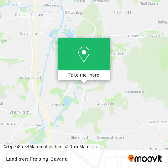 Карта Landkreis Freising