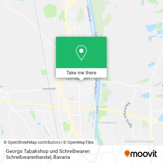 Карта Georgs Tabakshop und Schreibwaren Schreibwarenhandel