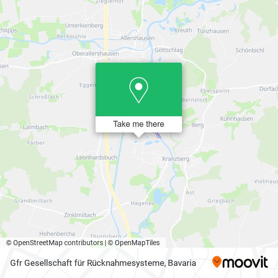 Gfr Gesellschaft für Rücknahmesysteme map