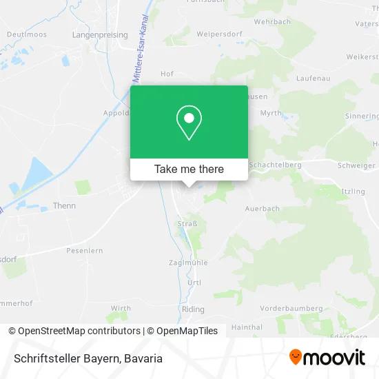 Schriftsteller Bayern map