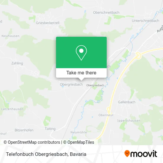 Карта Telefonbuch Obergriesbach