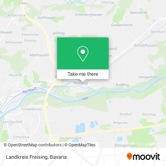 Карта Landkreis Freising