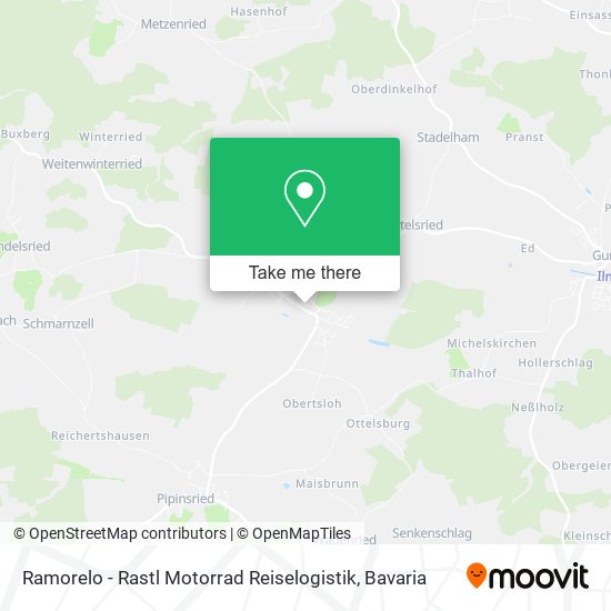 Ramorelo - Rastl Motorrad Reiselogistik map