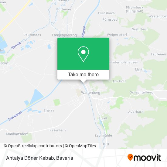 Antalya Döner Kebab map