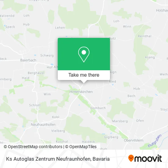 Карта Ks Autoglas Zentrum Neufraunhofen