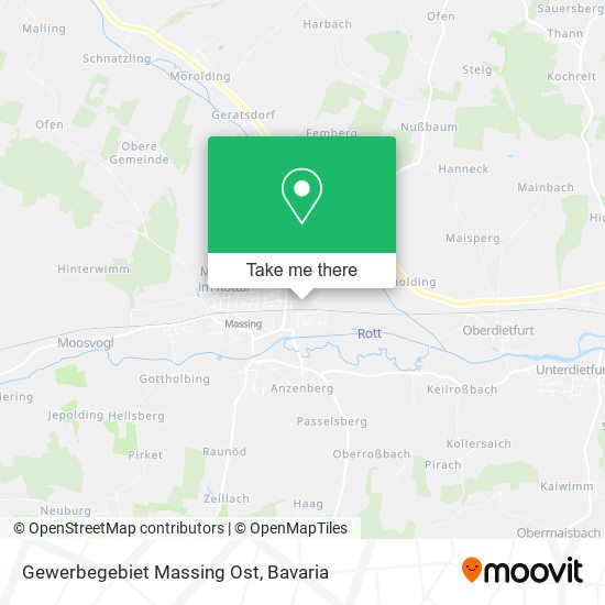 Gewerbegebiet Massing Ost map