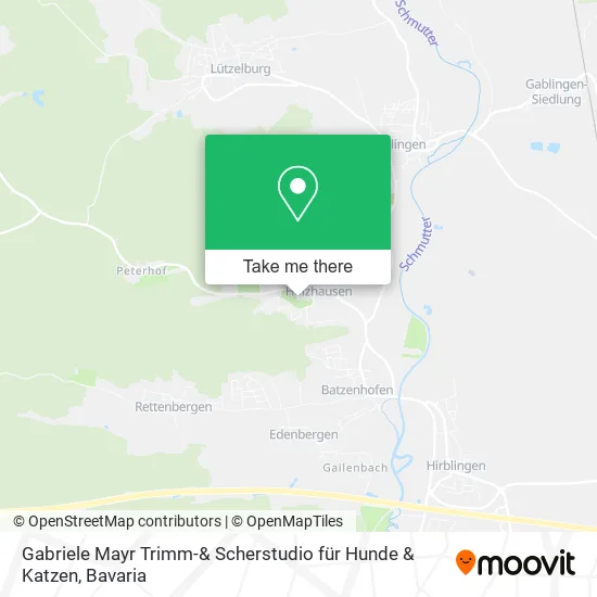 Карта Gabriele Mayr Trimm-& Scherstudio für Hunde & Katzen