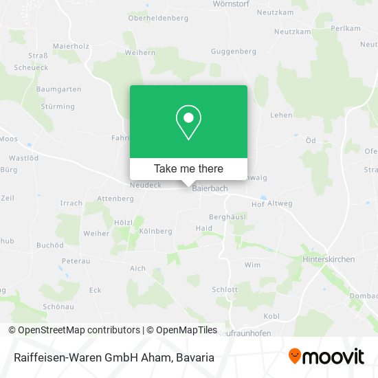 Raiffeisen-Waren GmbH Aham map