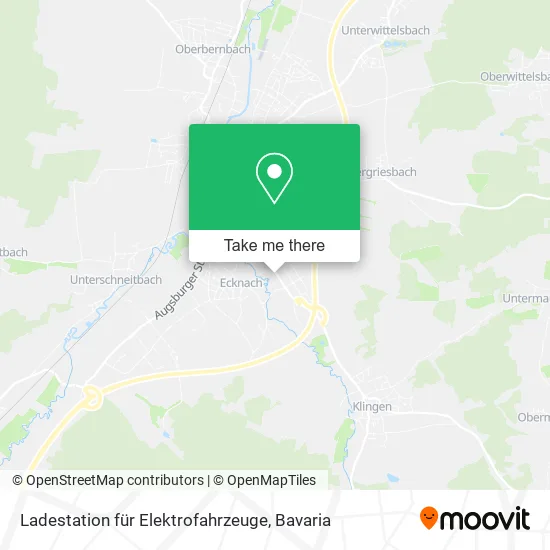 Карта Ladestation für Elektrofahrzeuge