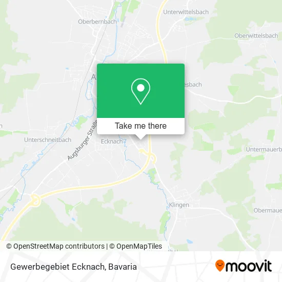 Карта Gewerbegebiet Ecknach