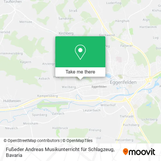 Карта Fußeder Andreas Musikunterricht für Schlagzeug