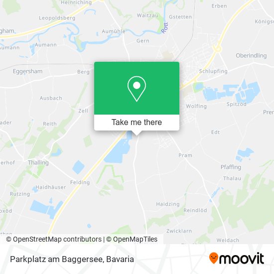 Parkplatz am Baggersee map