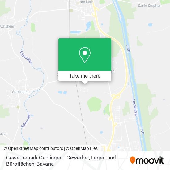 Gewerbepark Gablingen - Gewerbe-, Lager- und Büroflächen map