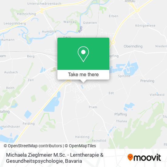 Michaela Zieglmeier M.Sc. - Lerntherapie & Gesundheitspsychologie map
