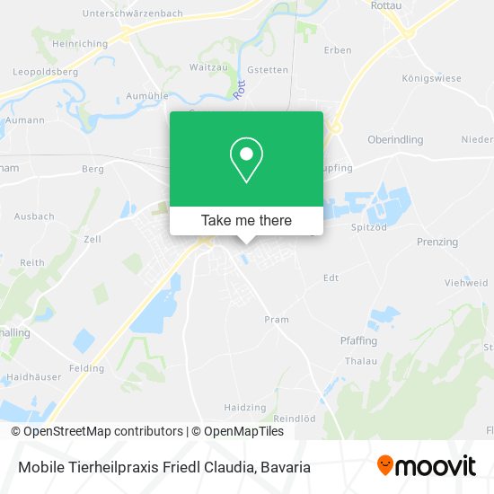 Mobile Tierheilpraxis Friedl Claudia map