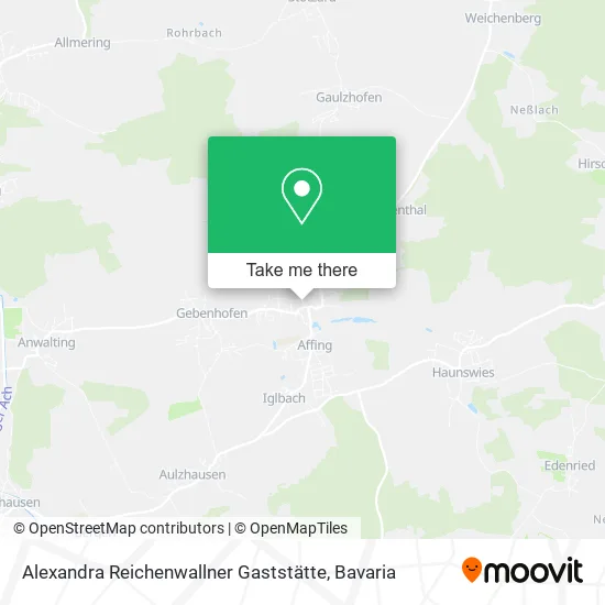 Карта Alexandra Reichenwallner Gaststätte