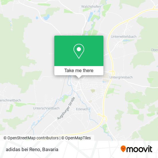 adidas bei Reno map