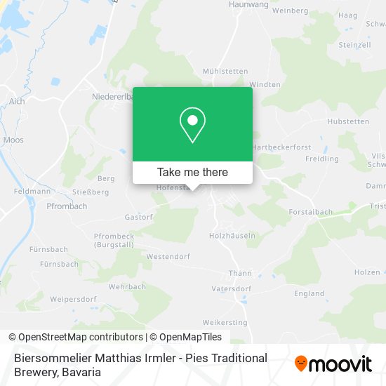 Biersommelier Matthias Irmler - Pies Traditional Brewery map