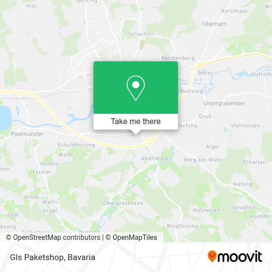 Gls Paketshop map
