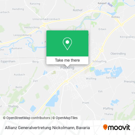 Карта Allianz Generalvertretung Nickolmann