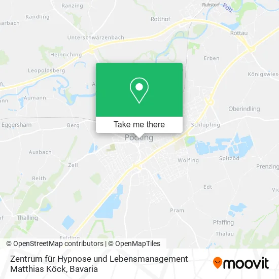 Карта Zentrum für Hypnose und Lebensmanagement Matthias Köck
